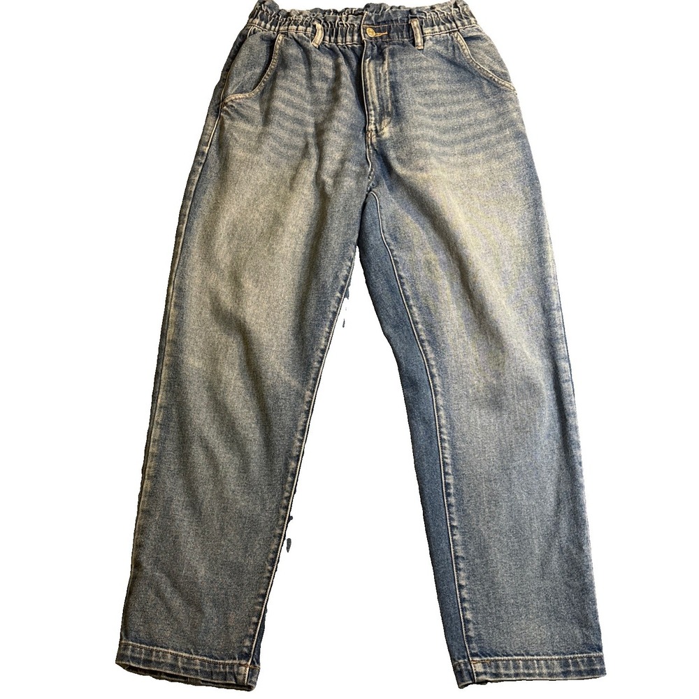 BDG Pull-On Mom Jeans Women Blue Excellent Elastic Waist Denim 29